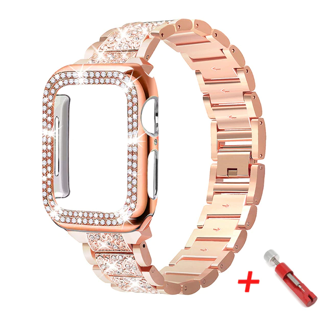 Glam Stainless Steel Band With Case