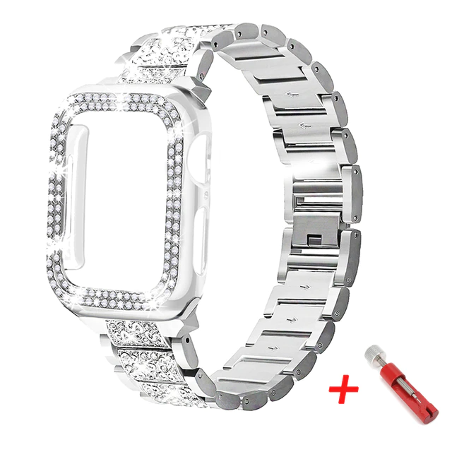 Glam Stainless Steel Band With Case