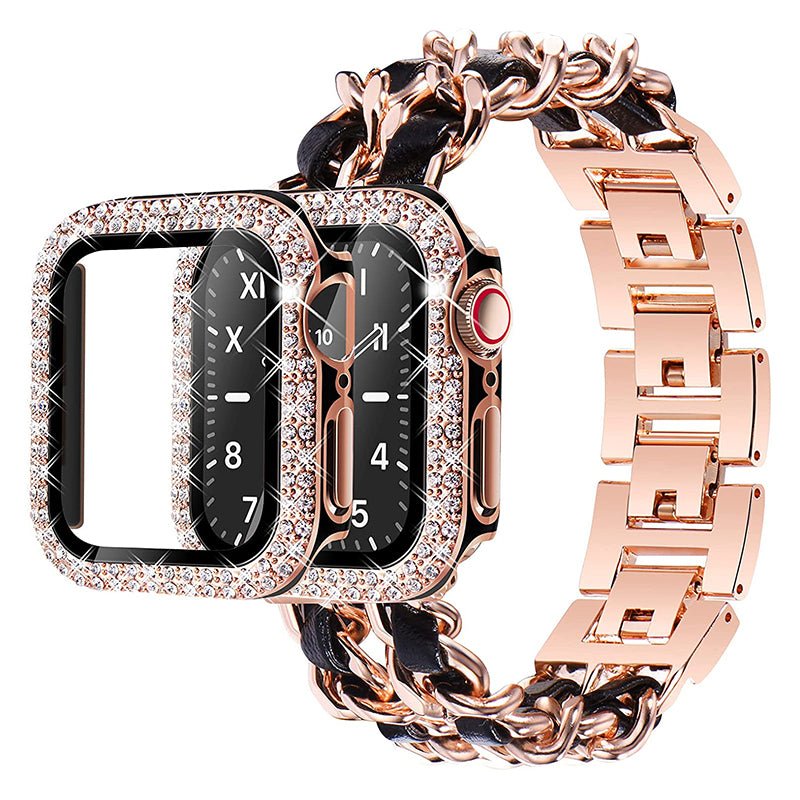 Carpe Luxury Steel Leather Band + Case